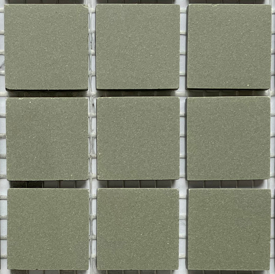 Winckelmans Vert Australien – teselas de mosaico mates de 20x20 mm sobre malla