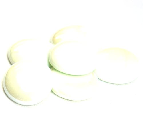 Billes de Verre XL 30-36mm Blanc Irisée