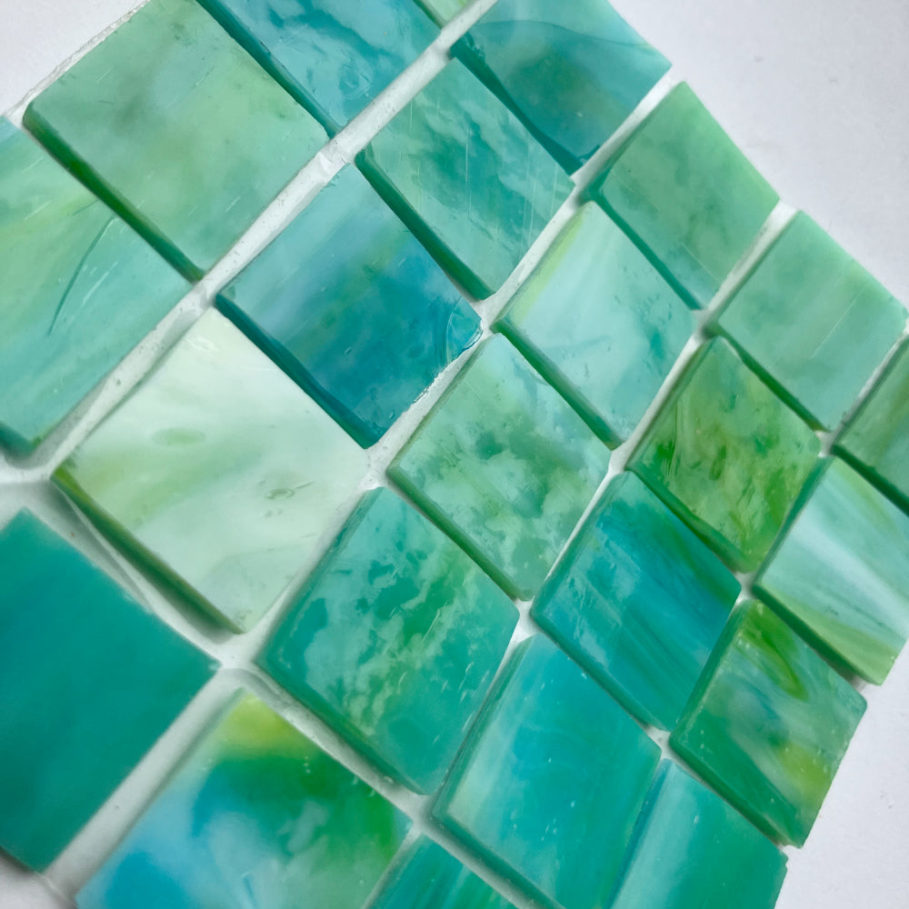 Pastilha de Vidro Tiffany Glacier 20mm Peixe-papagaio