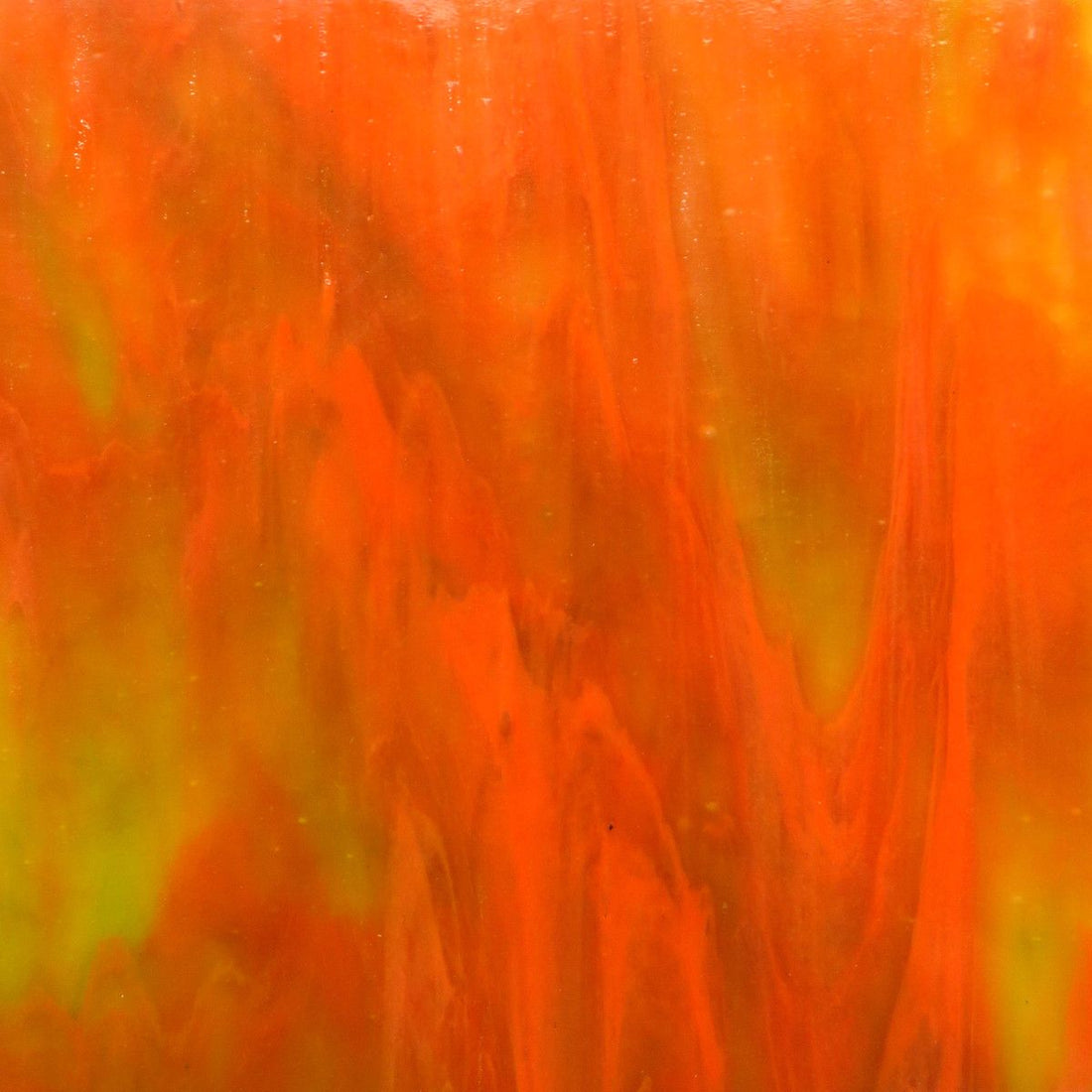 Plaque de Verre Ambre Flamant Tourbillon