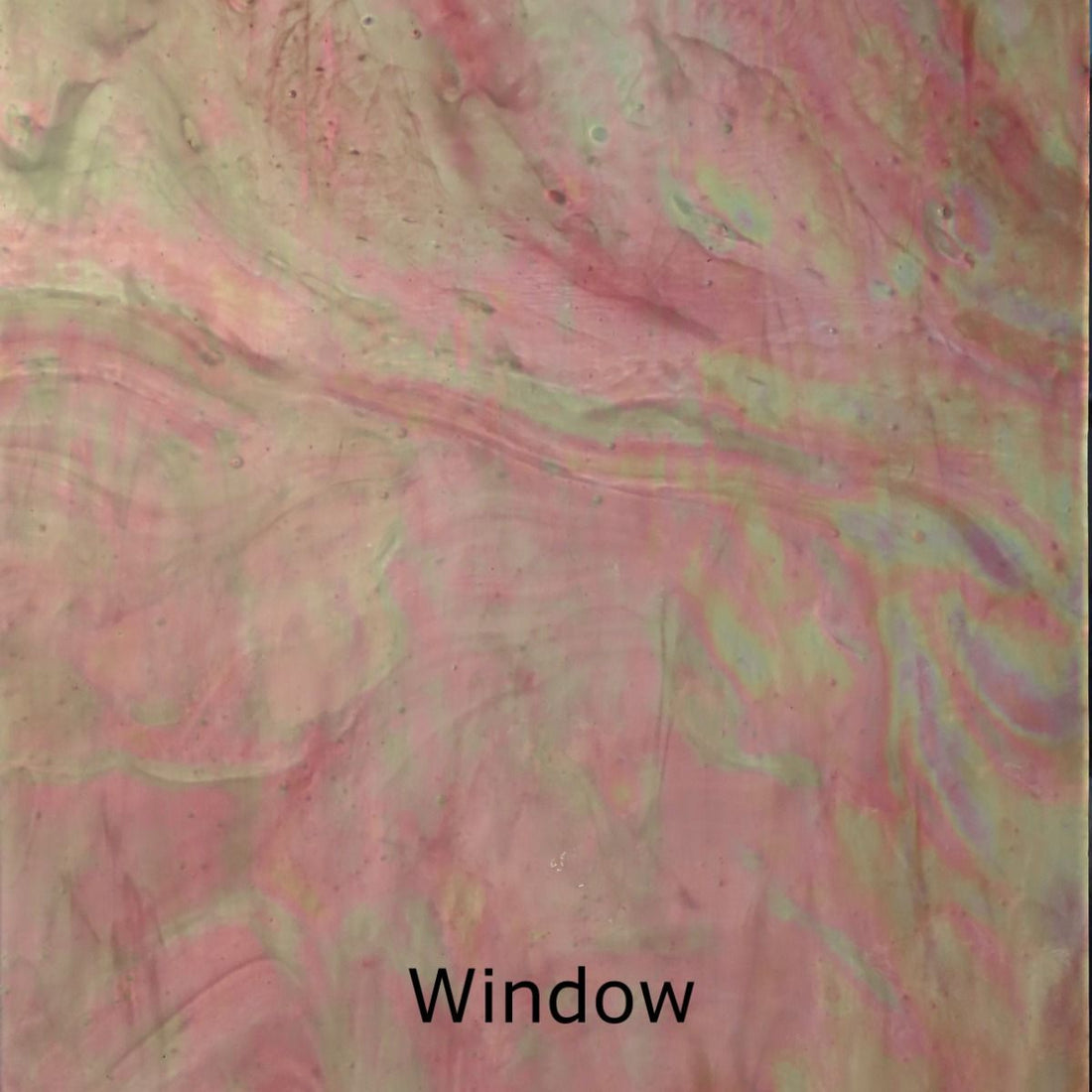 Placa de Vidrio iridiscente rosa pastel