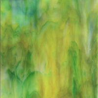 Plaque de verre jaune-vert