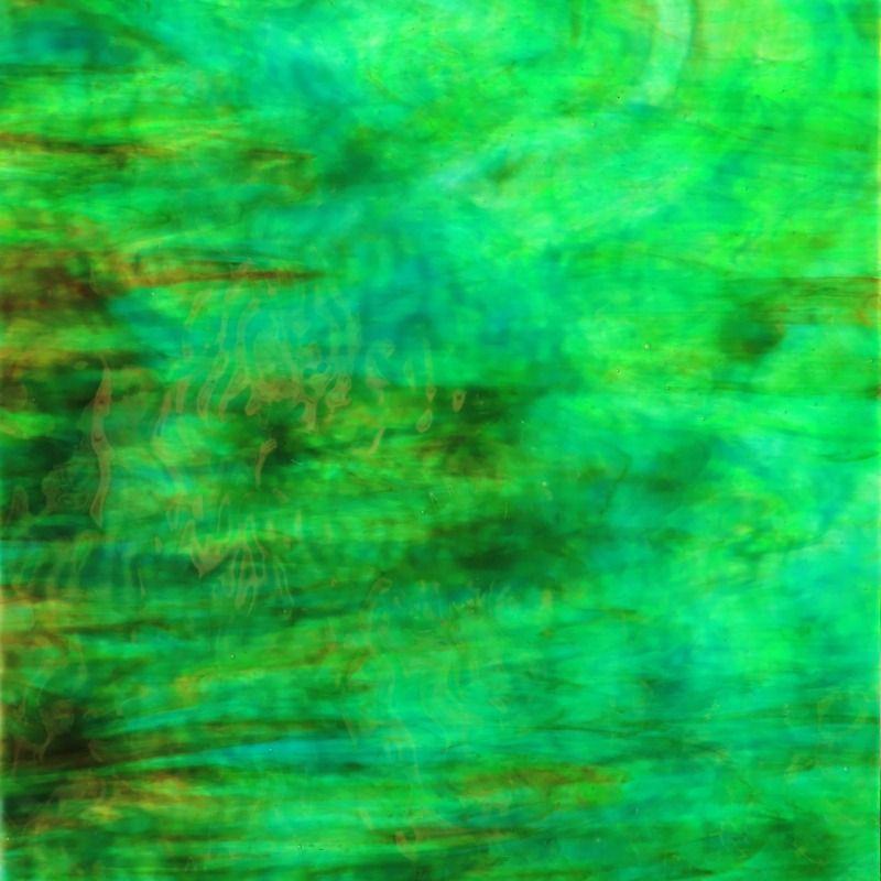 Placa de vidro azul-turquesa