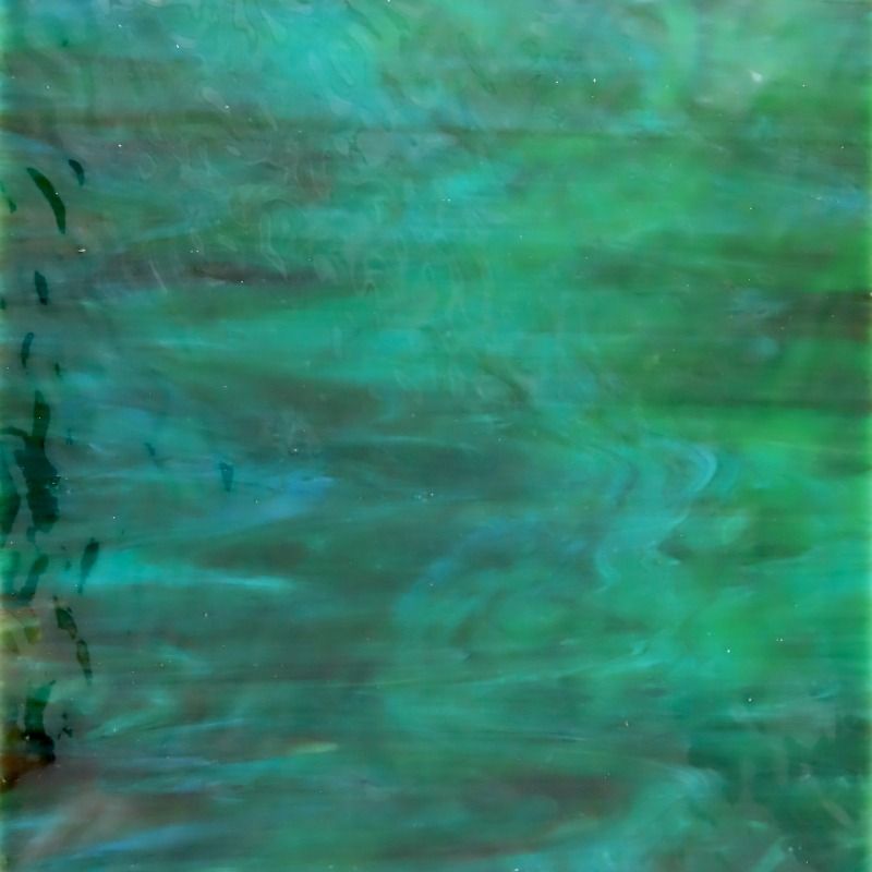 Placa de vidro azul-turquesa