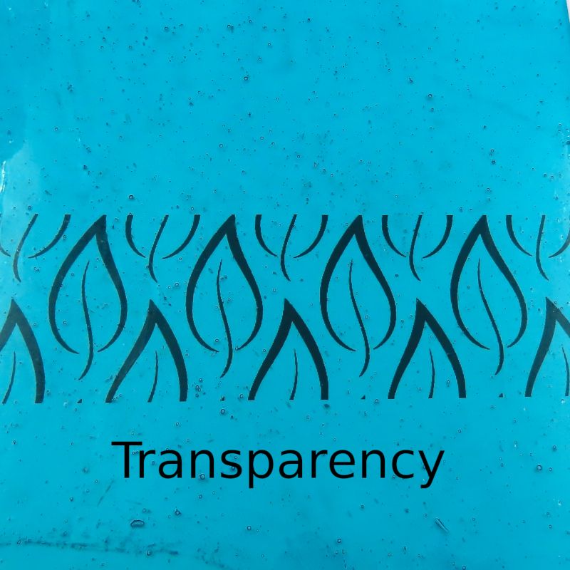 Placa de Vidro Azul-celeste