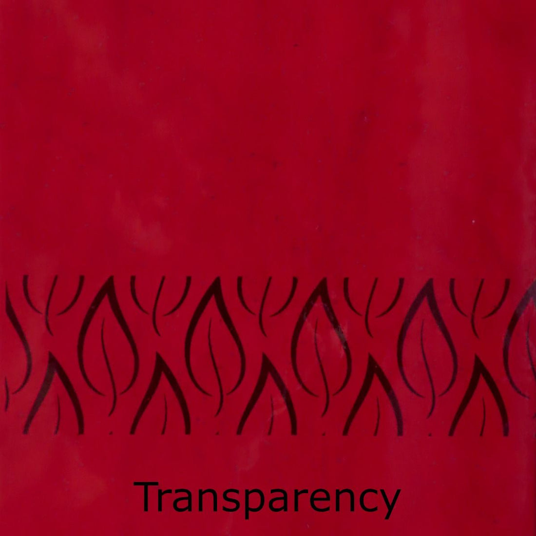 Glass Plate Bright Cherry Red
