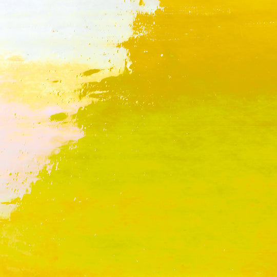 Placa de vidro Amarelo Neon Iridescente