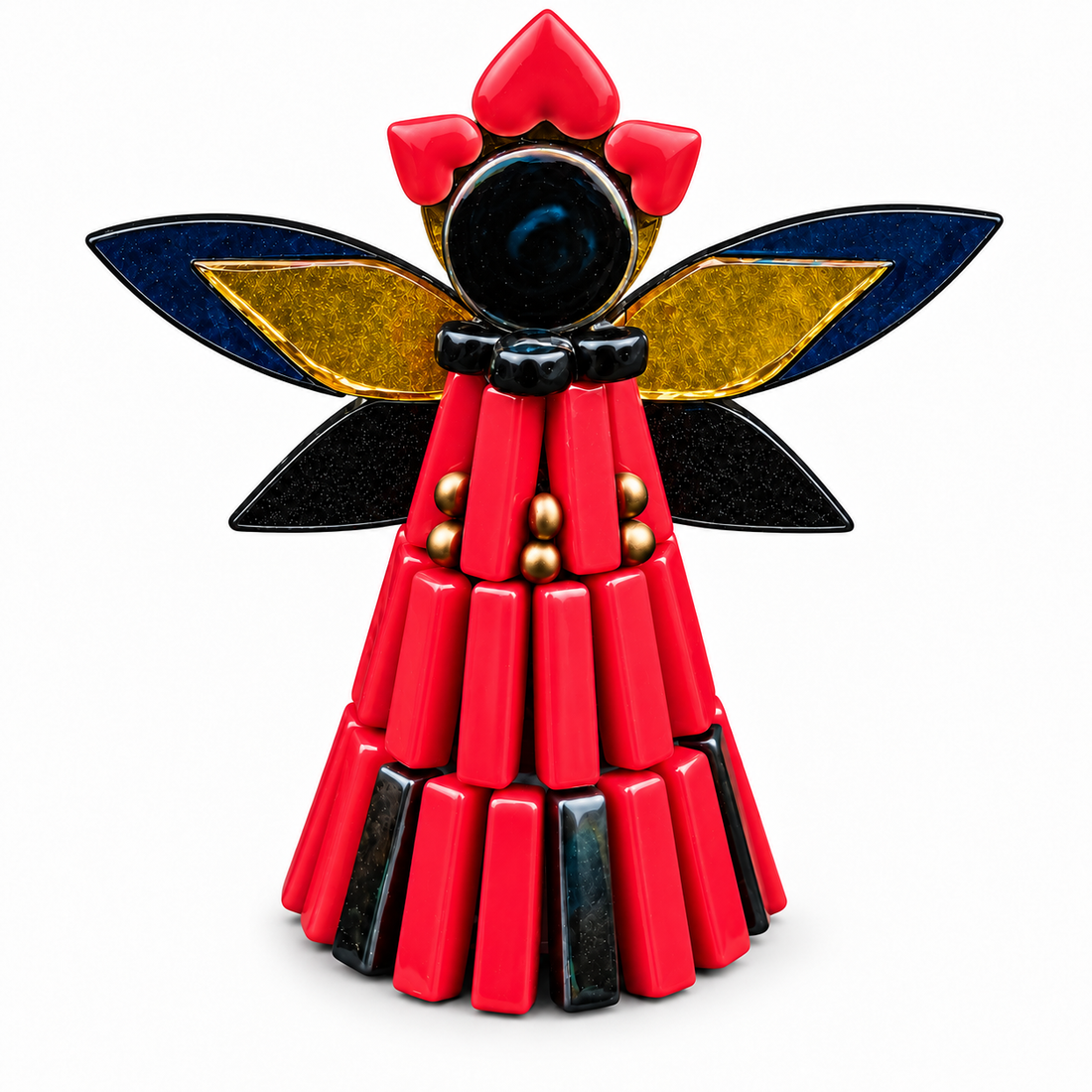Ange de Noël Rouge (3 pièces)