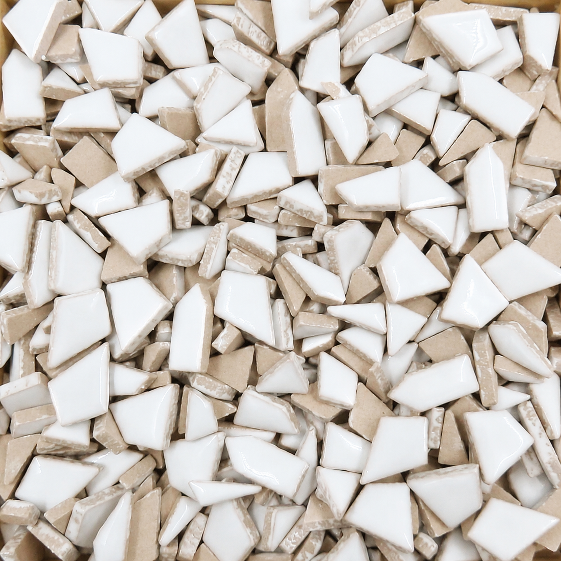 Mini Puzzles Cerâmicos Branco