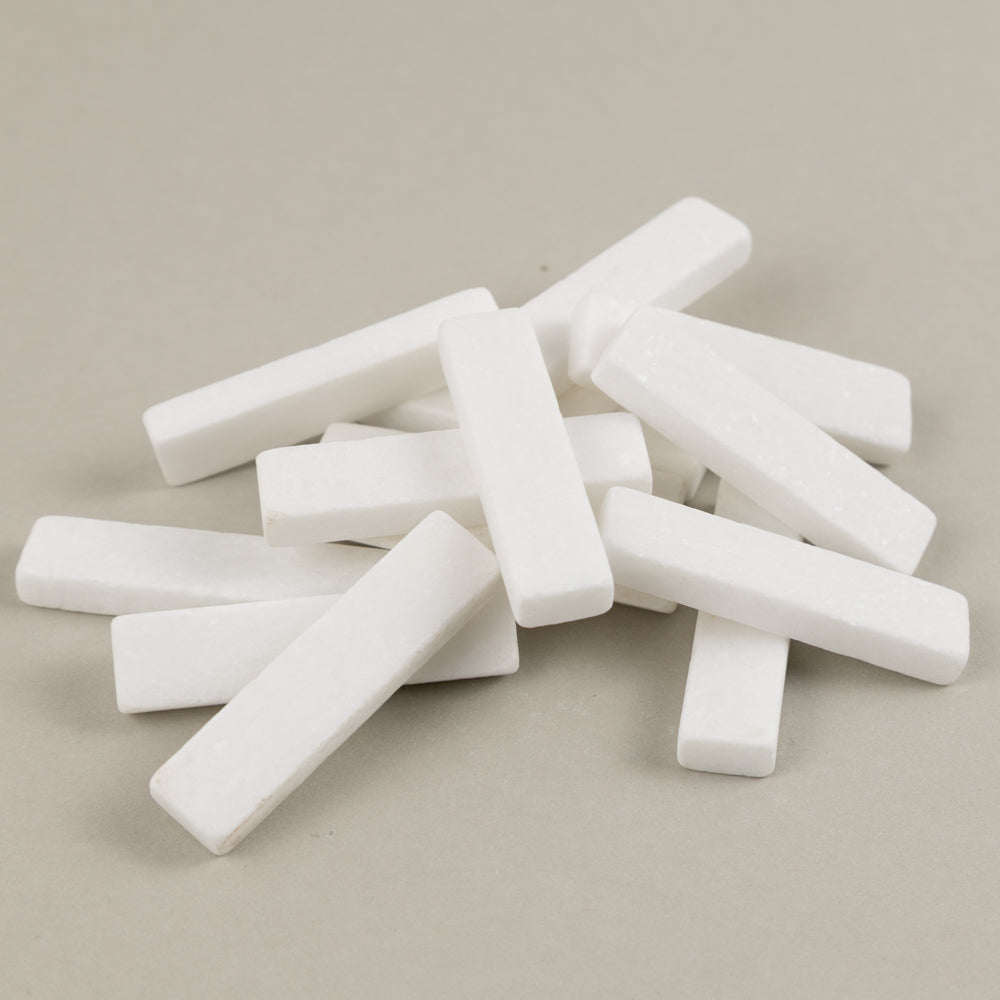 Varillas de mármol Blanco Cristal