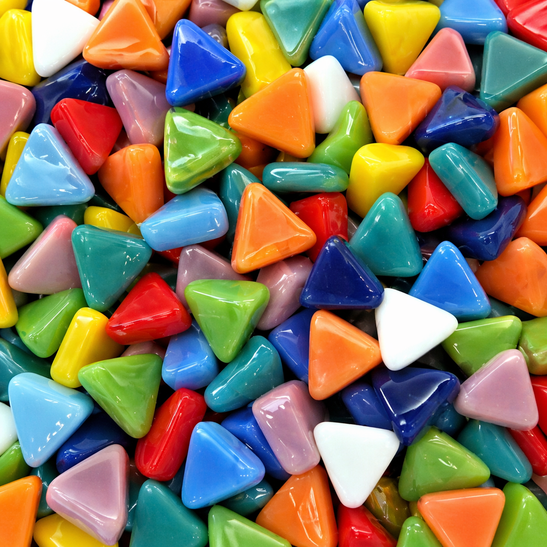 Mini triângulo de mosaico de vidro Tropicalmix