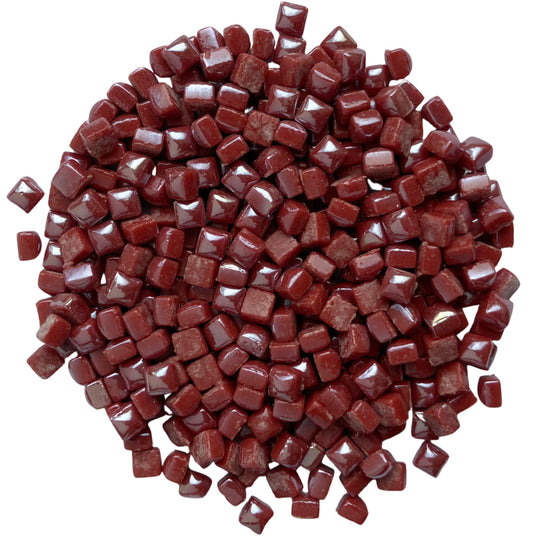 Micro Mosaico de Vidro 4,8mm Nácar Vermelho Sangue