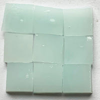 Pormenor de Tiffany Glacier Azul-gelo com nove pastilhas de vidro