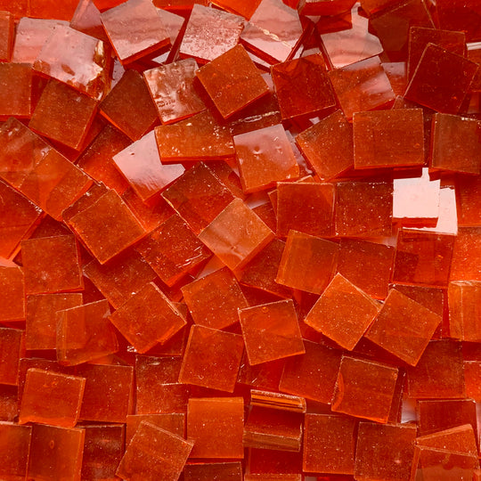 Glacier Tiffany Glass Mosaic 15mm – Orange