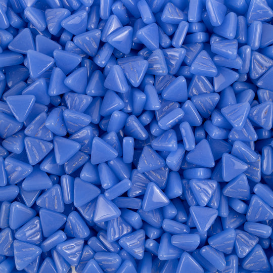 Mini Glass Mosaic Triangle Blue