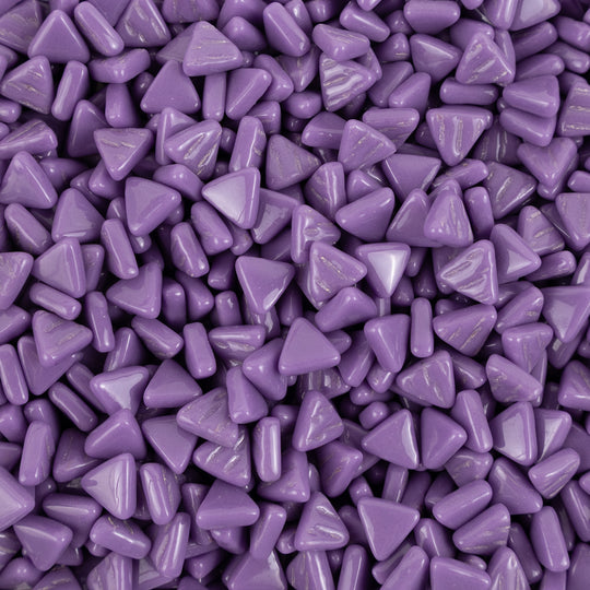 Mini triângulo de mosaico de vidro magenta