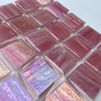 Iridescent Glass Mosaic 20mm Double Bubble