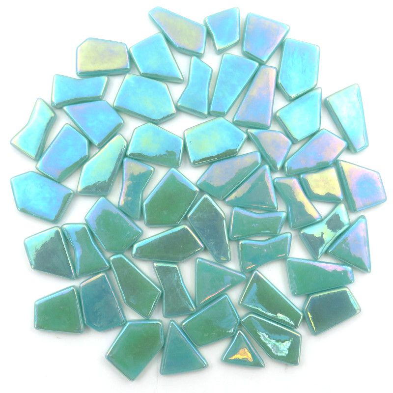 Puzzle Ottoman Iridescente Ciano Claro