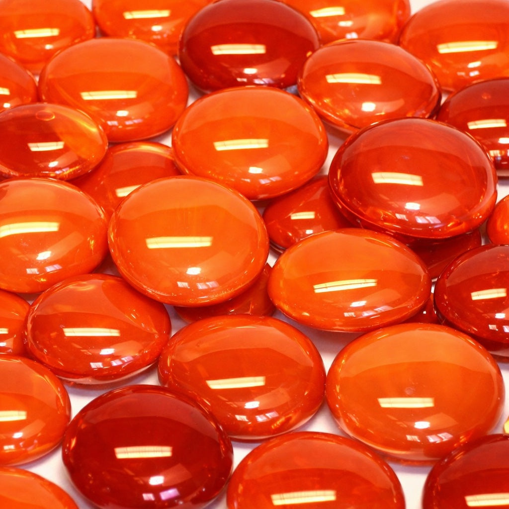 Gotas de Vidro 16-20mm Laranja Sortido