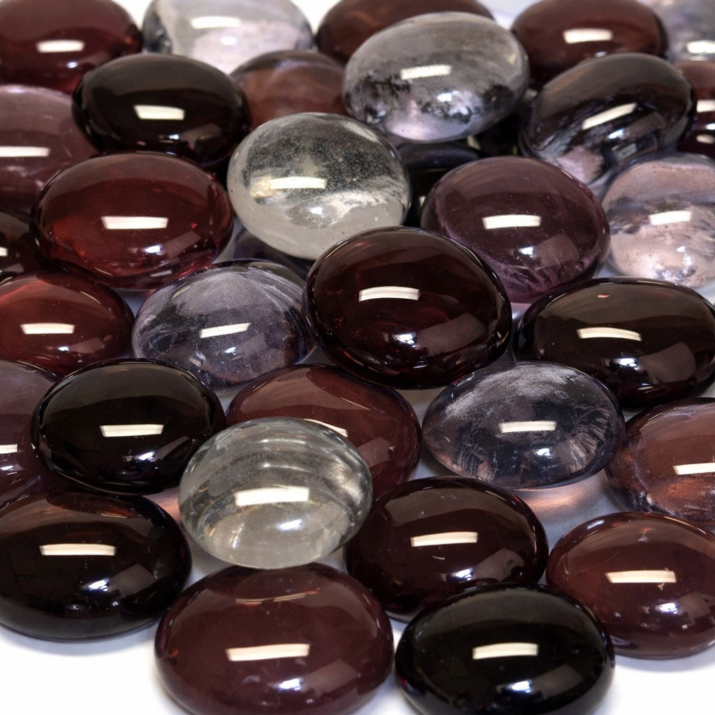 Gotas de vidro 16-20mm Roxo Sortido