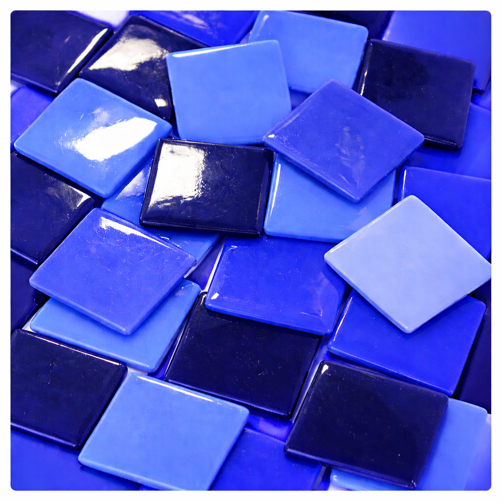 Pâte de Verre 25mm Blue Mix