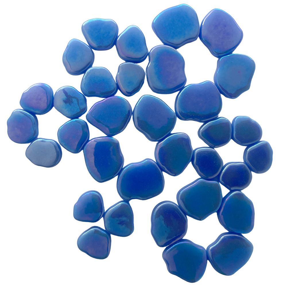 Flor de Sakura Nacarada Azul Claro