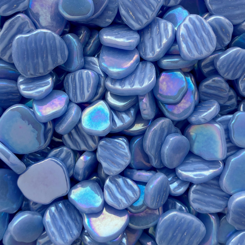 Flor de Sakura Nacarada Azul Claro