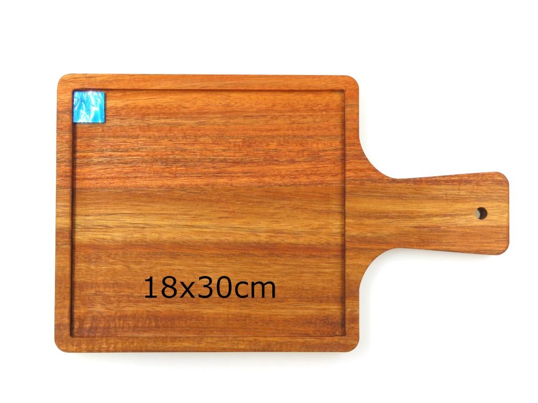 Tabla de cortar con incrustaciones: Acacia 18 x 30 cm