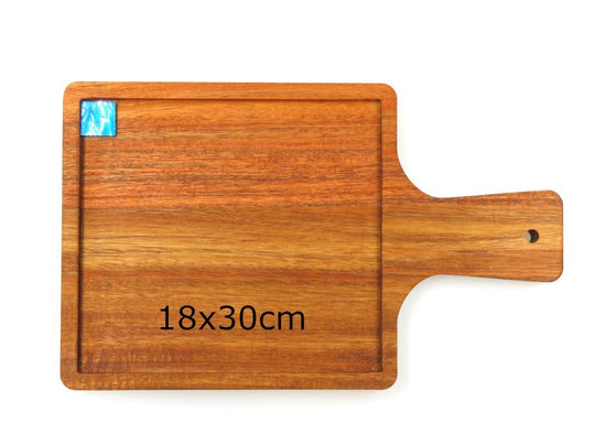 Tábua de Corte com Incrustação: Acácia 18 x 30 cm