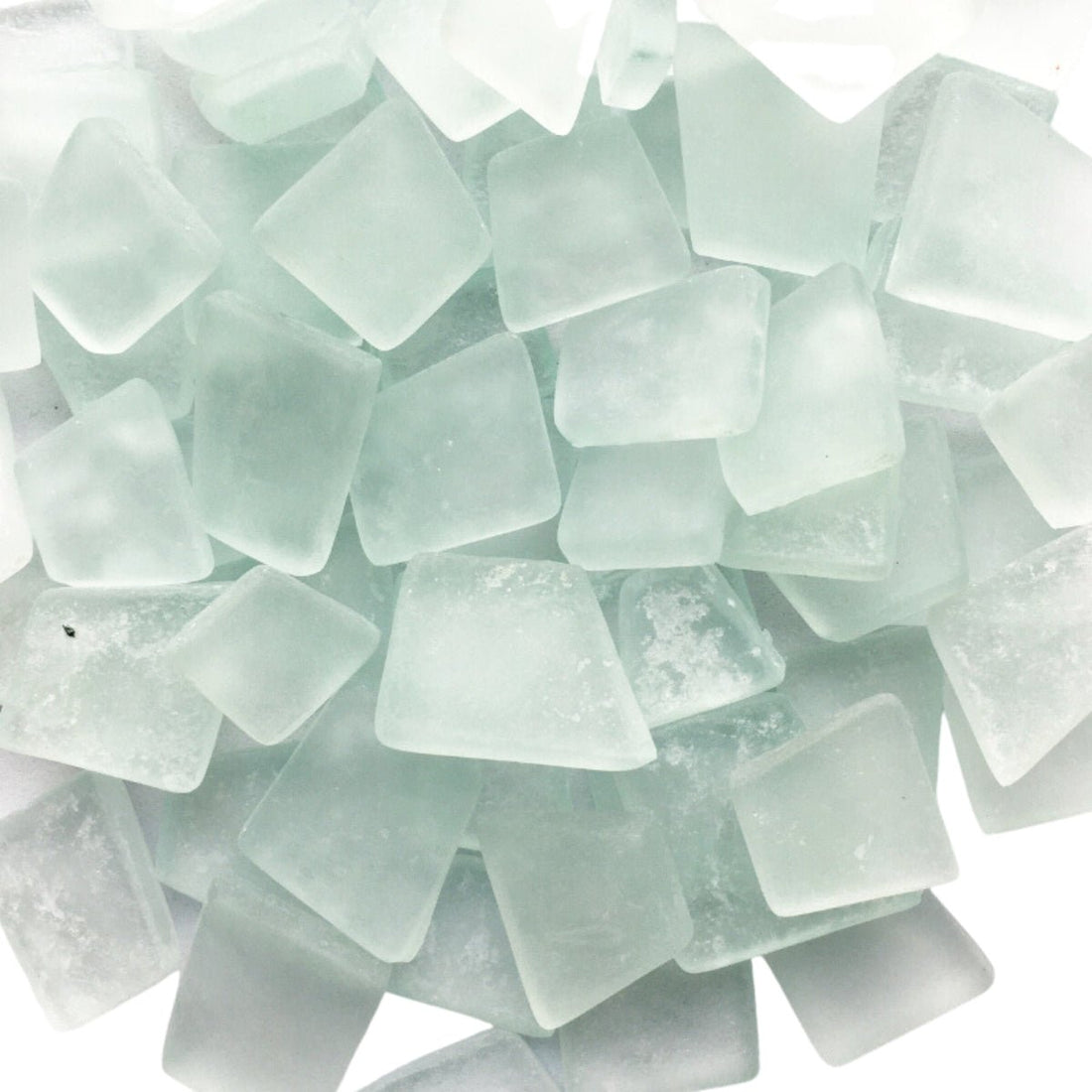 Verre Mosaique - glass mosaic -Glasmosaik-glasmozaïek-Beachglass Transparant - mosaicshop