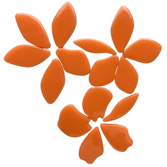 Pétalas de Vidro Tangerina