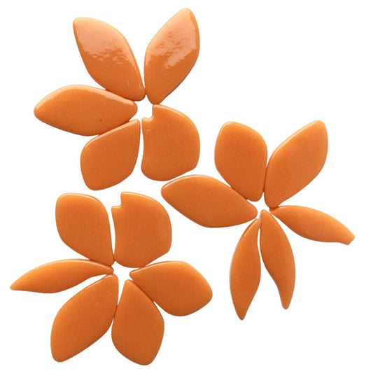 Pétalas de Vidro Opala Laranja