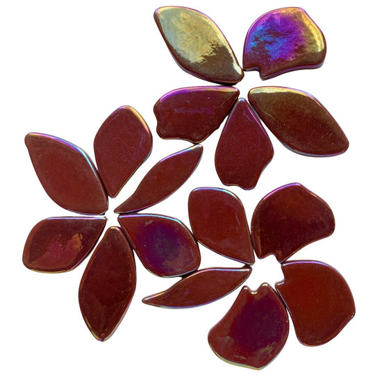 Pétalas de Vidro Nacaradas Bordô