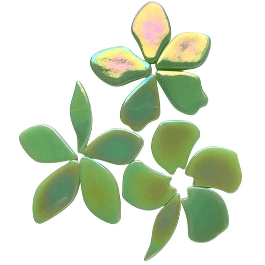 Pétalas de Vidro Madrepérola Menta