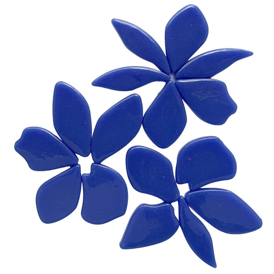 Pétalas de Vidro Azul Quente