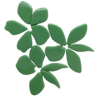 Verre Mosaique - glass mosaic -Glasmosaik-glasmozaïek-Bloemblaadjes Glas Weidegroen - mosaicshop