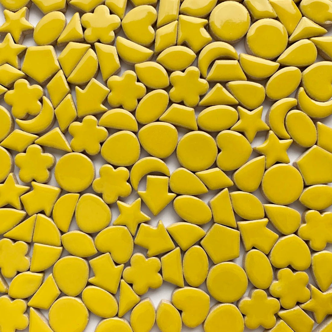 Verre Mosaique - glass mosaic -Glasmosaik-glasmozaïek-Charms Geel - mosaicshop