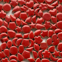 Verre Mosaique - glass mosaic -Glasmosaik-glasmozaïek-Charms Mini Rood - mosaicshop