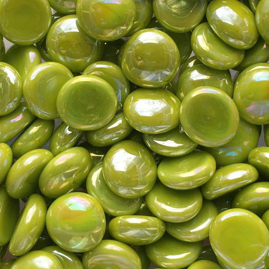Gotas de Vidro 16-20mm Opala Kiwi