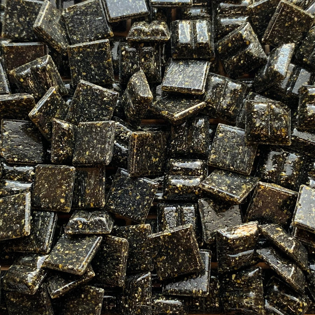 Verre Mosaique - glass mosaic -Glasmosaik-glasmozaïek-Glasmozaiek 10mm Antraciet - mosaicshop