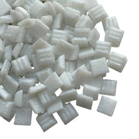 Verre Mosaique - glass mosaic -Glasmosaik-glasmozaïek-Glasmozaiek 10mm Ijswit - mosaicshop
