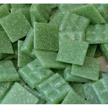 Mosaico de Vidrio 20mm Verde Hoja