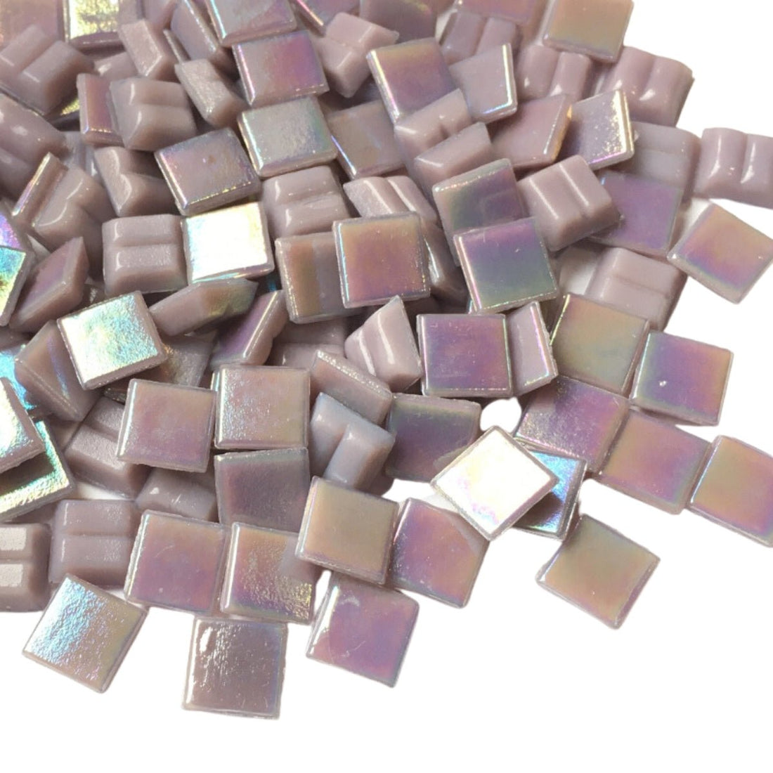 Verre Mosaique - glass mosaic -Glasmosaik-glasmozaïek-Glasmozaiek Iriserend 10mm Lila - mosaicshop