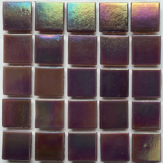 Pâtes De Verre Irisées 20mm Améthyste