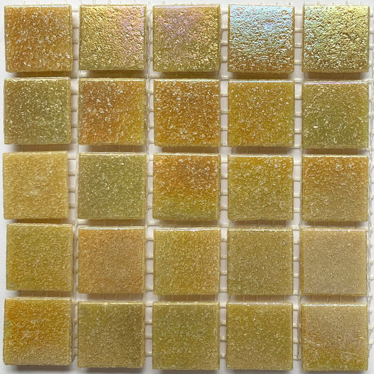 Pastilha de Vidro Iridescente 20mm Champanhe