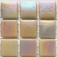 Verre Mosaique - glass mosaic -Glasmosaik-glasmozaïek-Glasmozaiek Iriserend 20mm Roze - mosaicshop