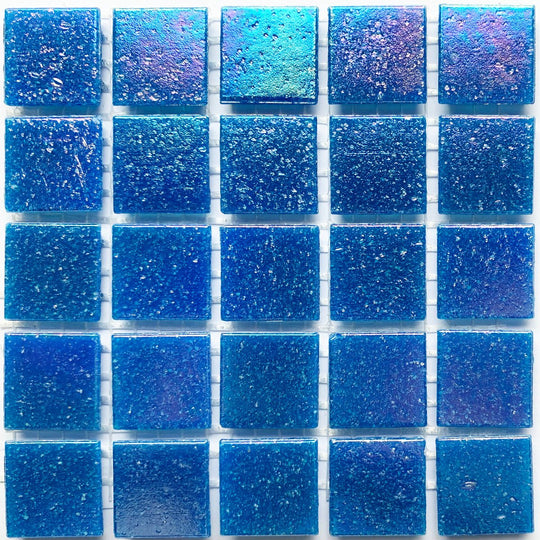 Pastilha de Vidro Iridescente 20mm Água