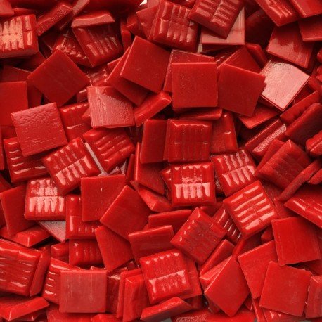 Pastilha de Vidro Murano 20mm Vermelho