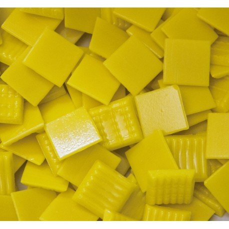 Pastilha de Vidro Murano 20mm Amarelo Sol
