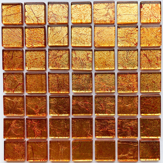 Pastilha de Vidro Espelho 20mm Cobre